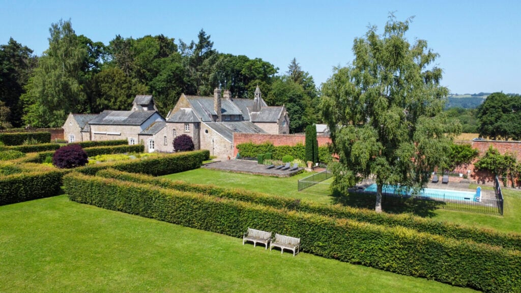 The Colloquy 40 guest wedding venue at White Heron Estate Herefordshire